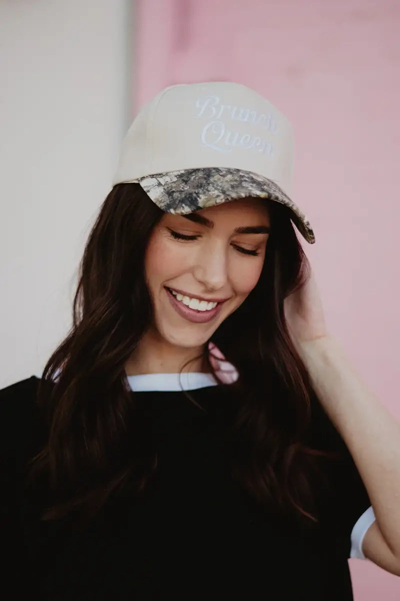 Brunch Queen Vintage Trucker Hats for Women