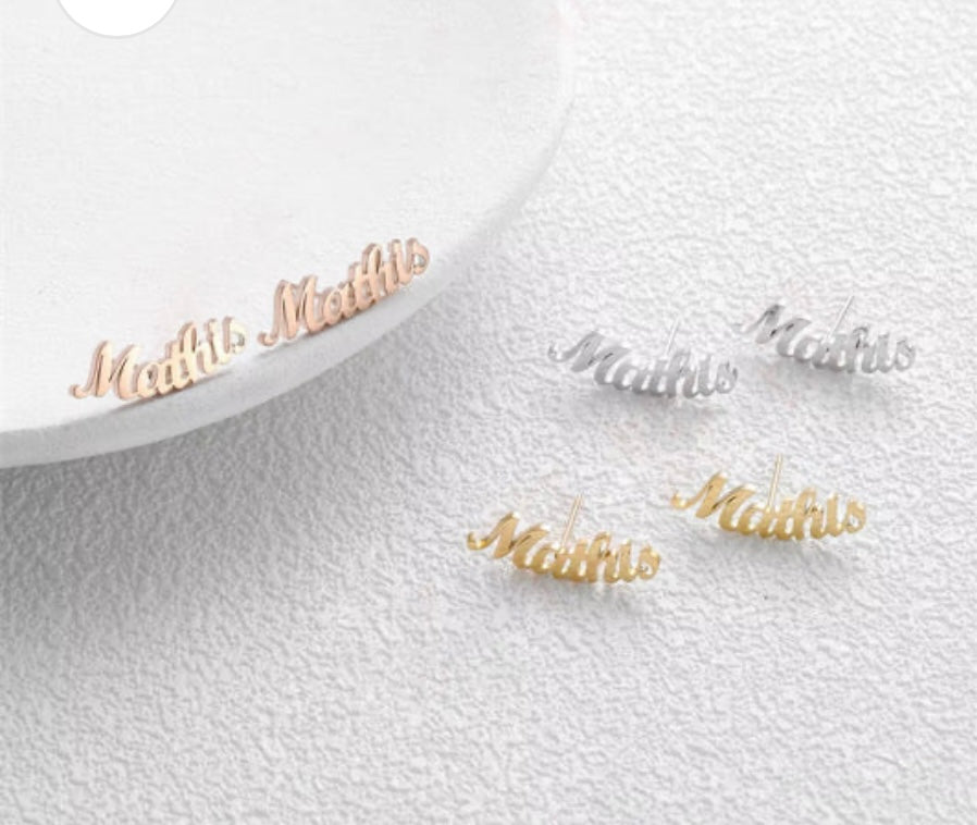 Custom Name Earrings PREORDER