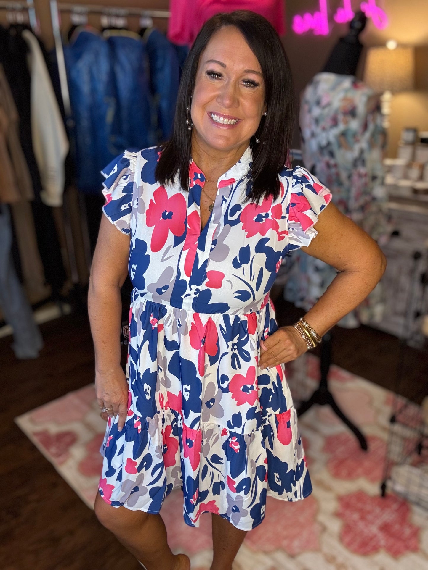 Floral Flutter Dress