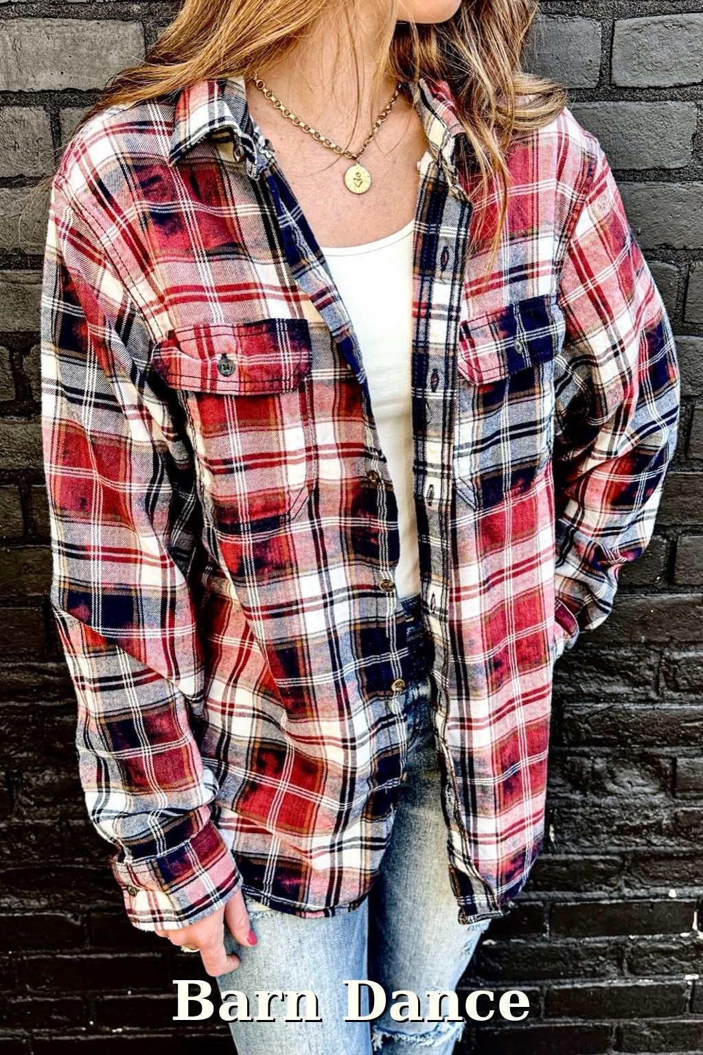 Distressed Flannel Preorder - Barn Dance