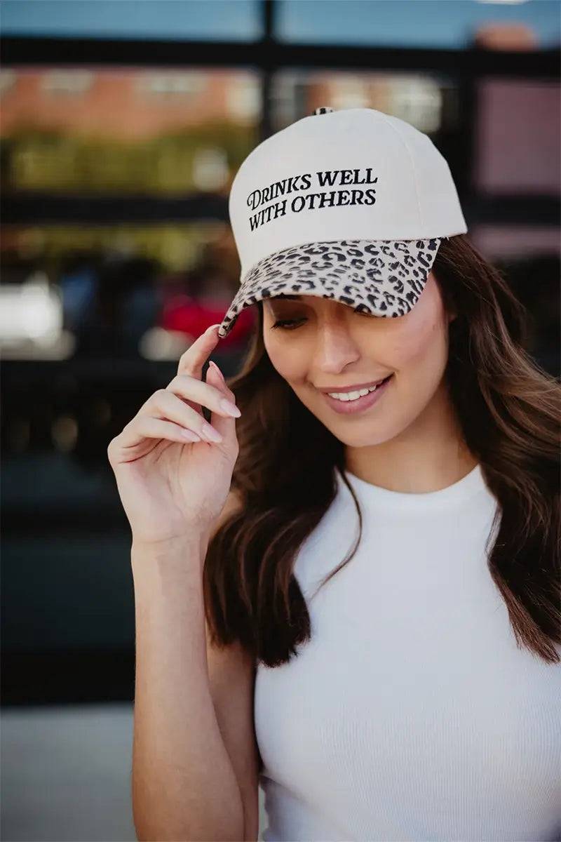 Drinks Well With Others Vintage Trucker Hat