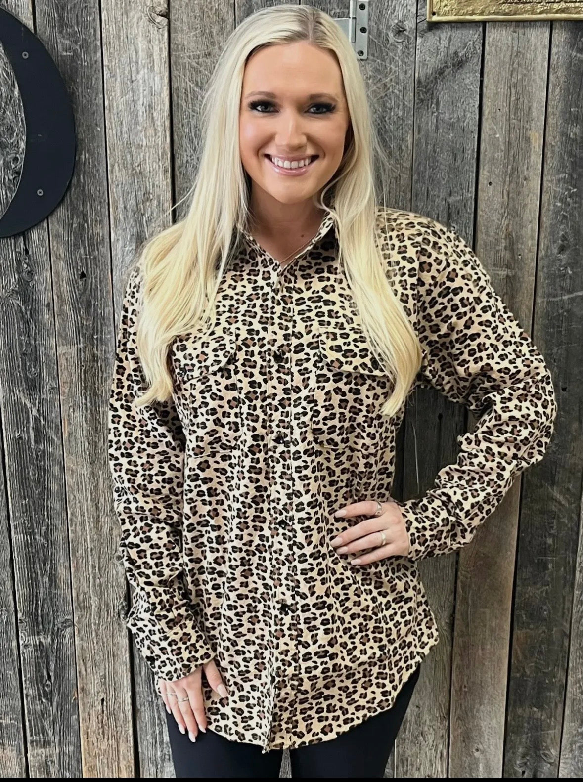 Oversized Leopard Flannel