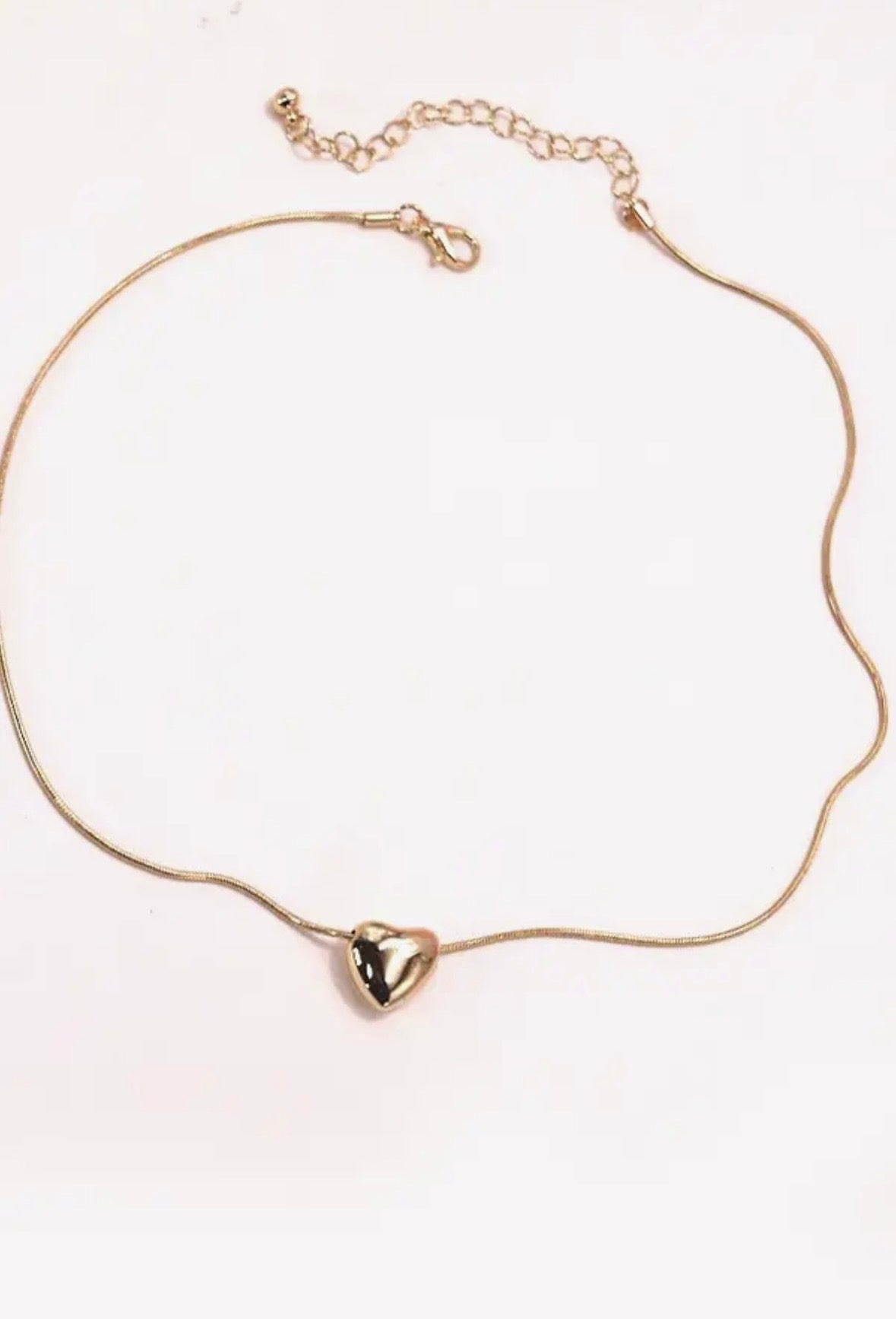 Mini Puff Heart Necklace