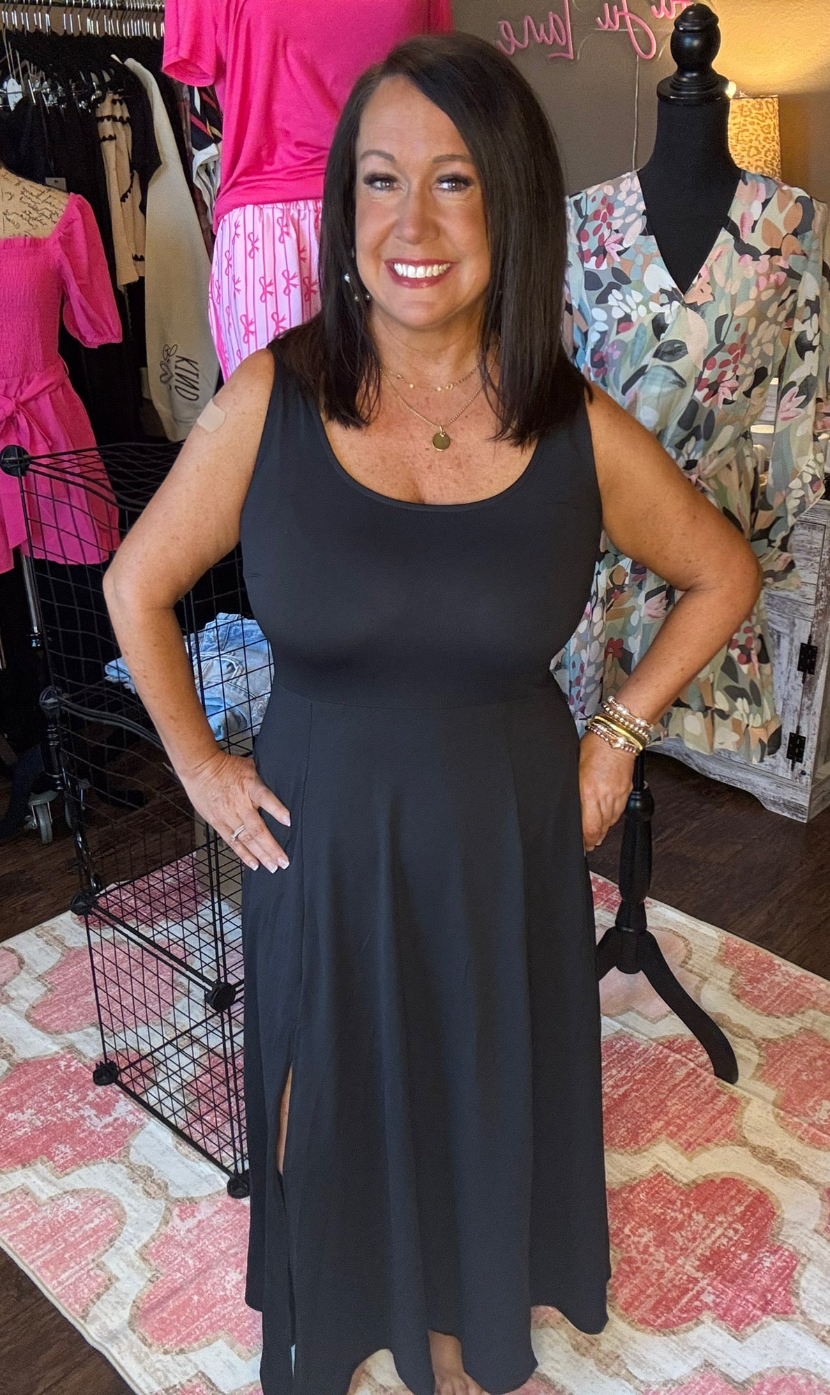Flare Split Maxi Dress