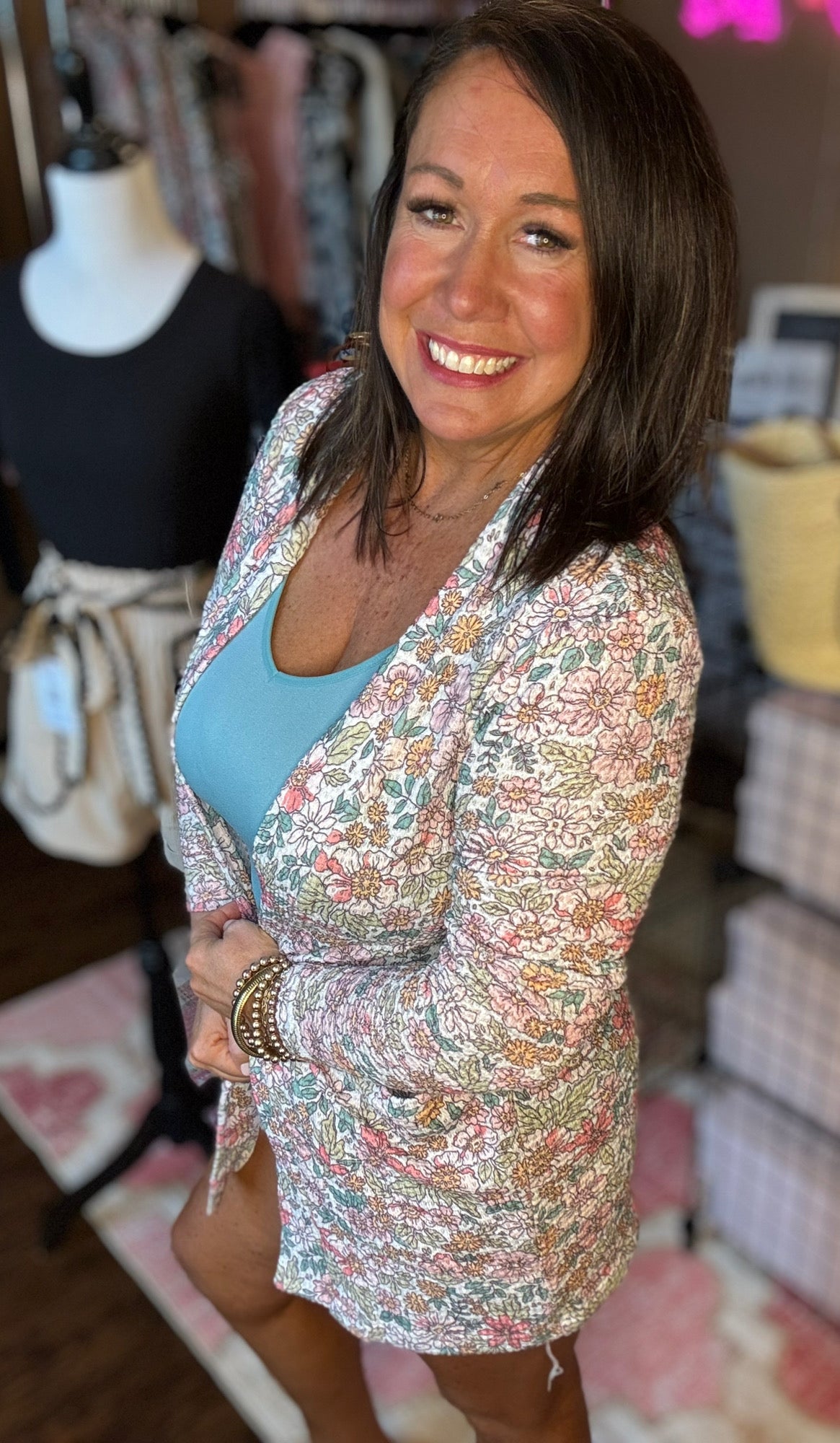 White Floral Lola Cardigan