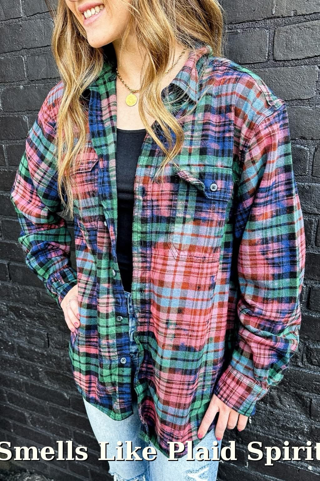 Distressed Flannel Preorder - Smells Like Plaid Spirit