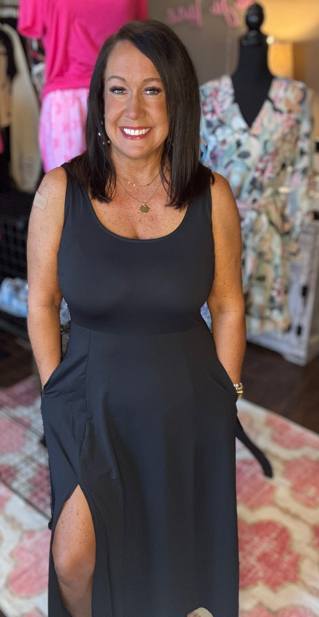 Flare Split Maxi Dress