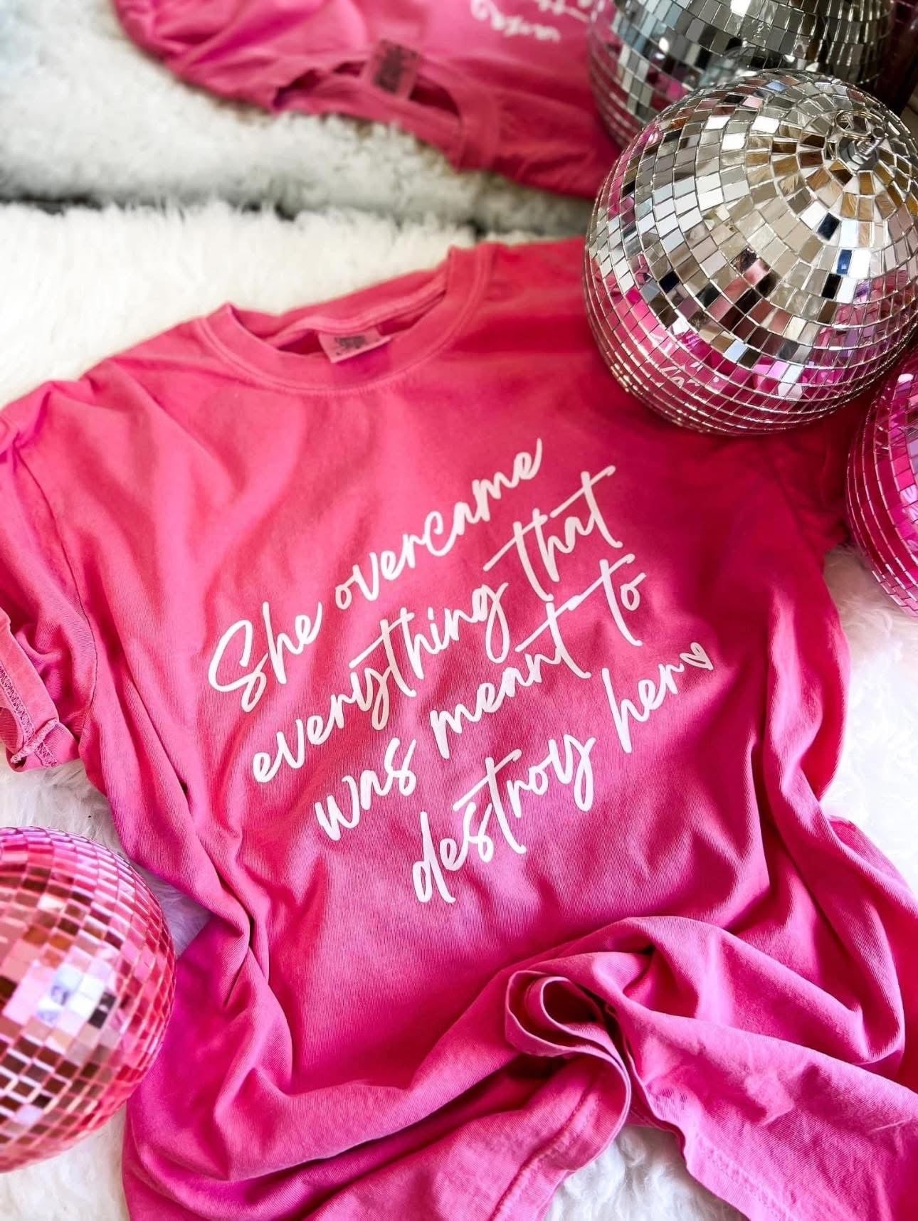 She Overcame Everything Tee