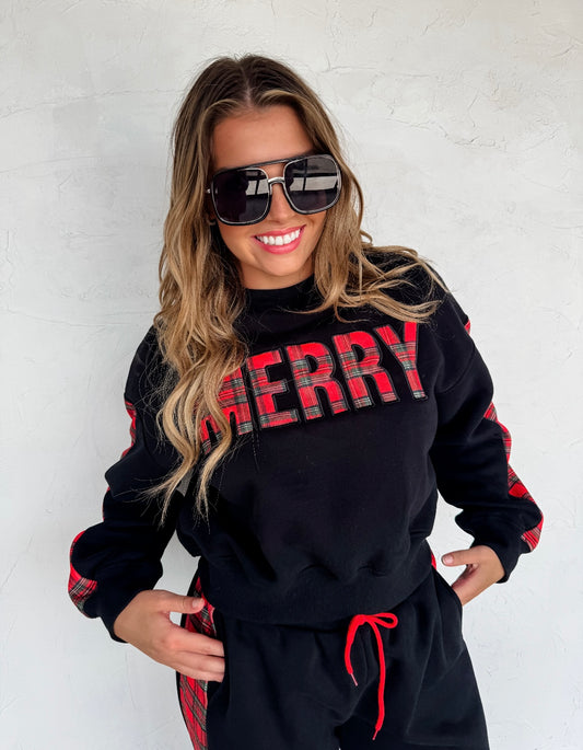 Plaid Merry Pant Set