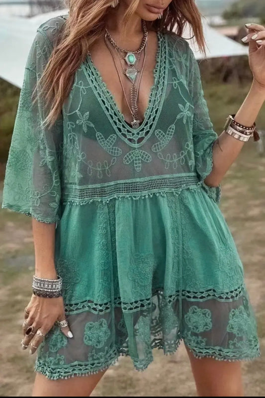 Lace Swim Coverup