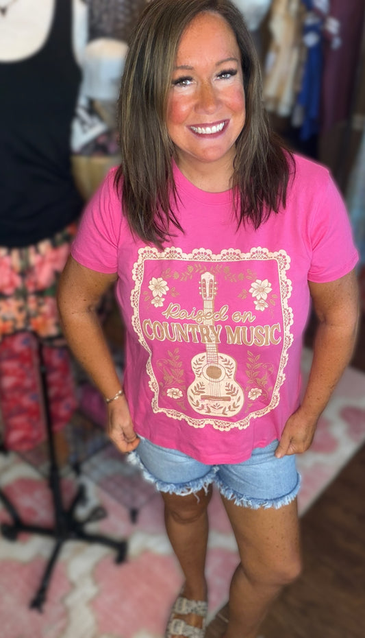 Raised On Country Music Tee