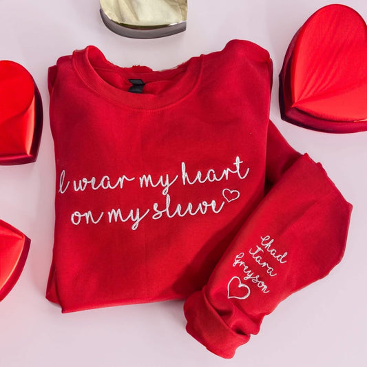 Heart on My Sleeve Custom Sweatshirt Preorder