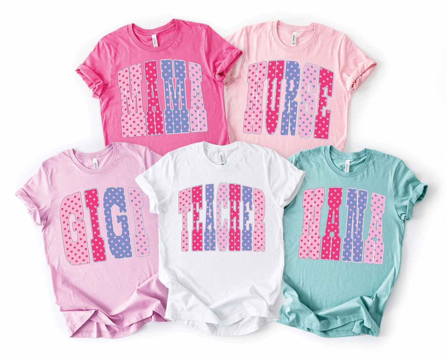 Polka Dot Name Tees Preorder