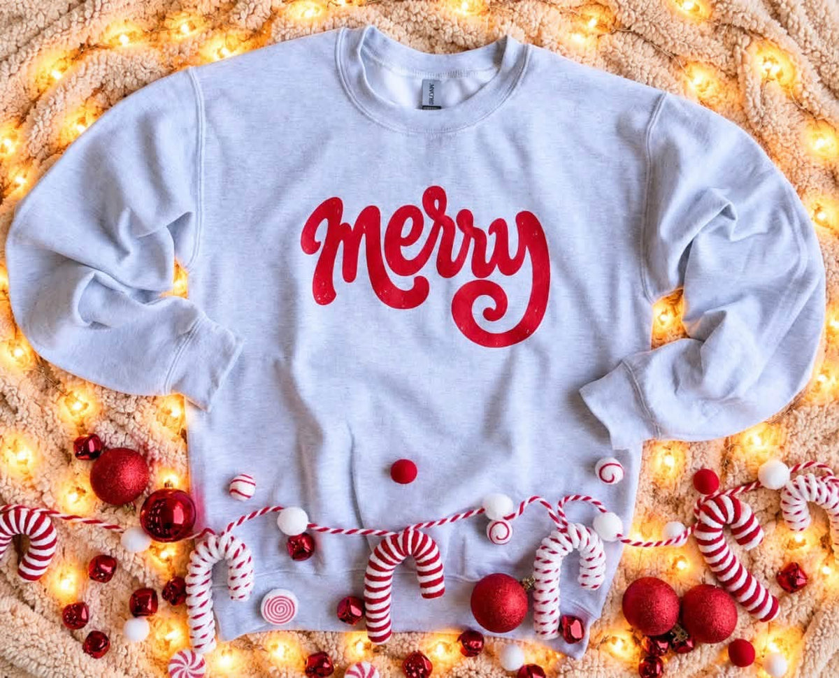 Distressed Merry Sweatshirts PREORDER