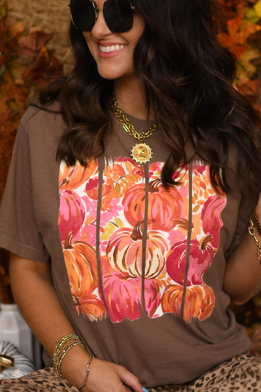 Pink Pumpkin Patch Tee