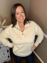 Load image into Gallery viewer, Snap Pullover Sweatshirt