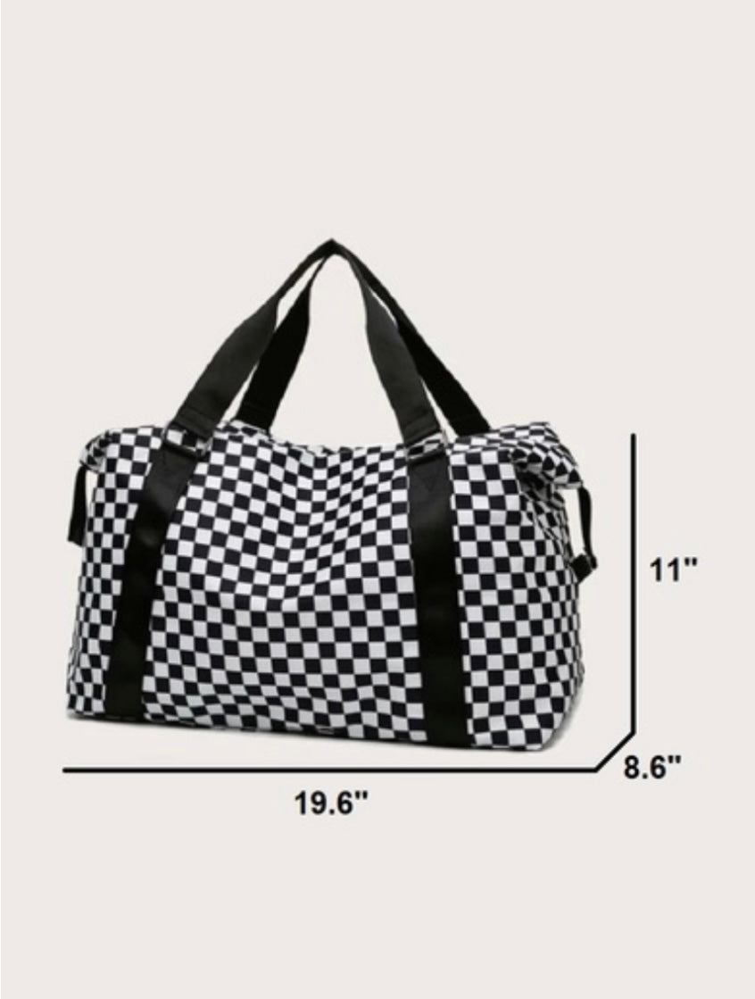 Checkered Duffle Bags