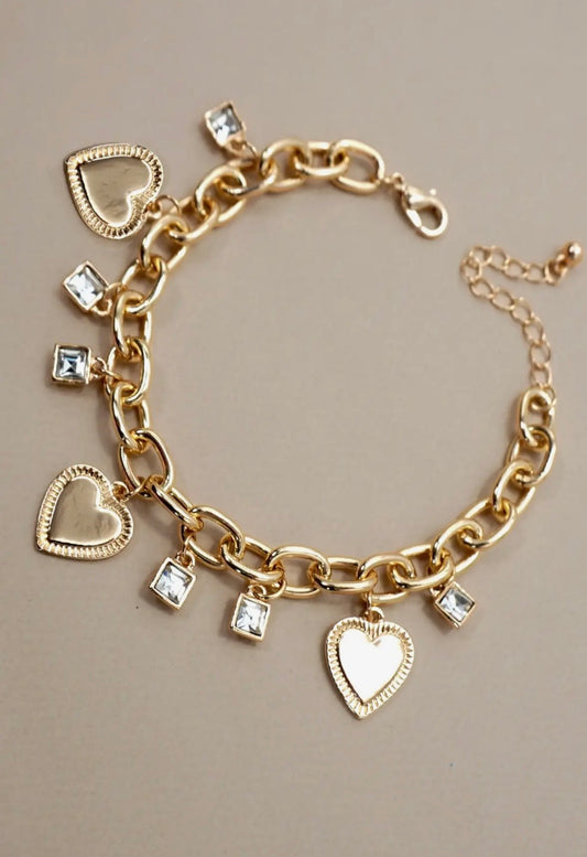 Heart Charm Bracelet