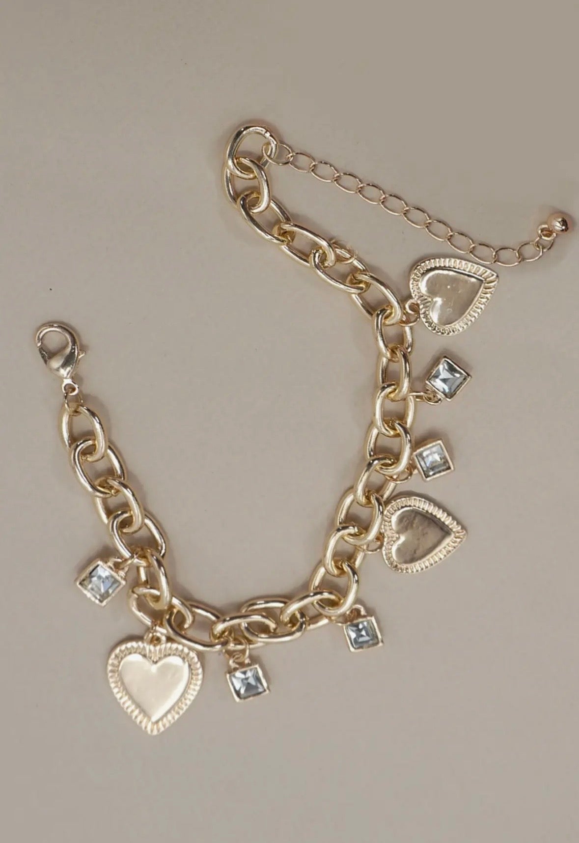 Heart Charm Bracelet
