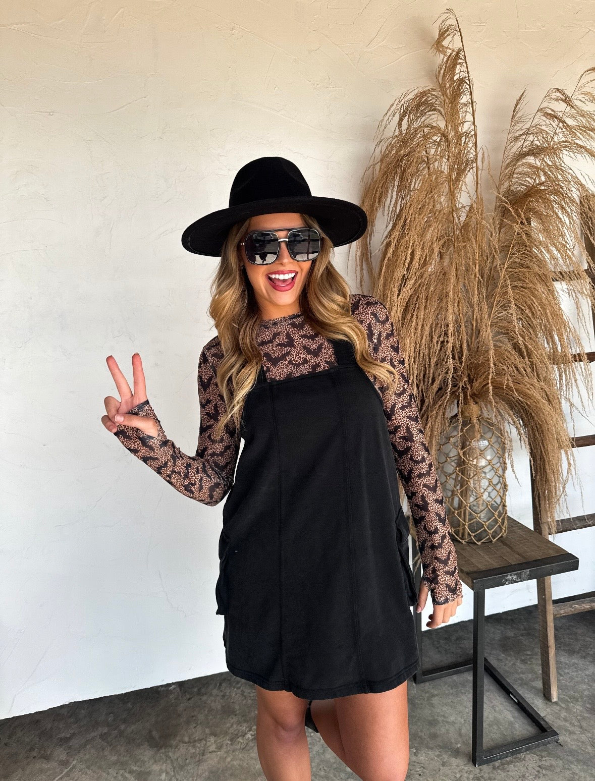 Bats & Cheetah Mesh Top