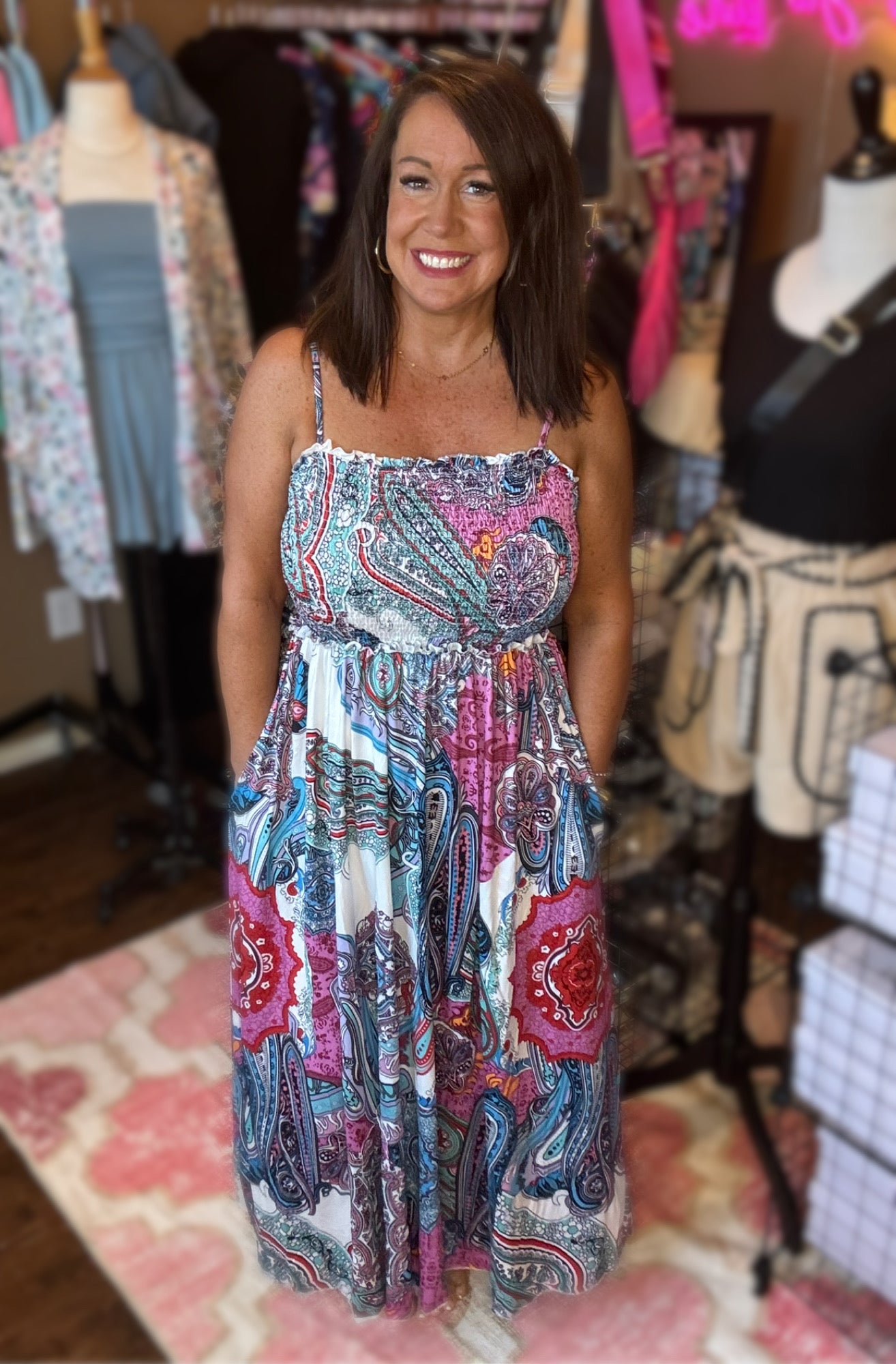 Smocked Maxi Dress