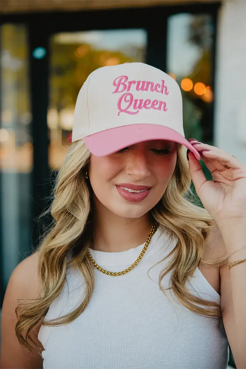 Brunch Queen Vintage Trucker Hats for Women