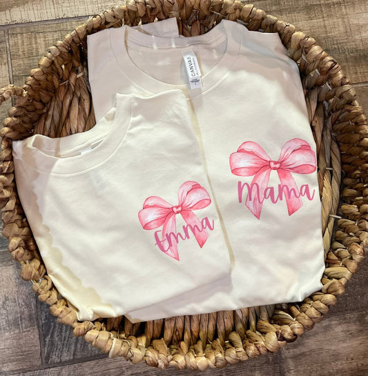 Custom Bow Tees Preorder