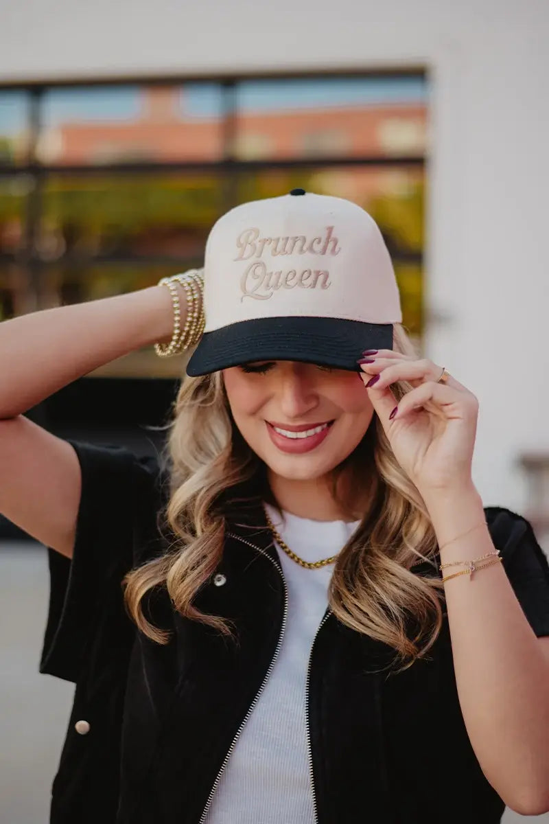 Brunch Queen Vintage Trucker Hats for Women