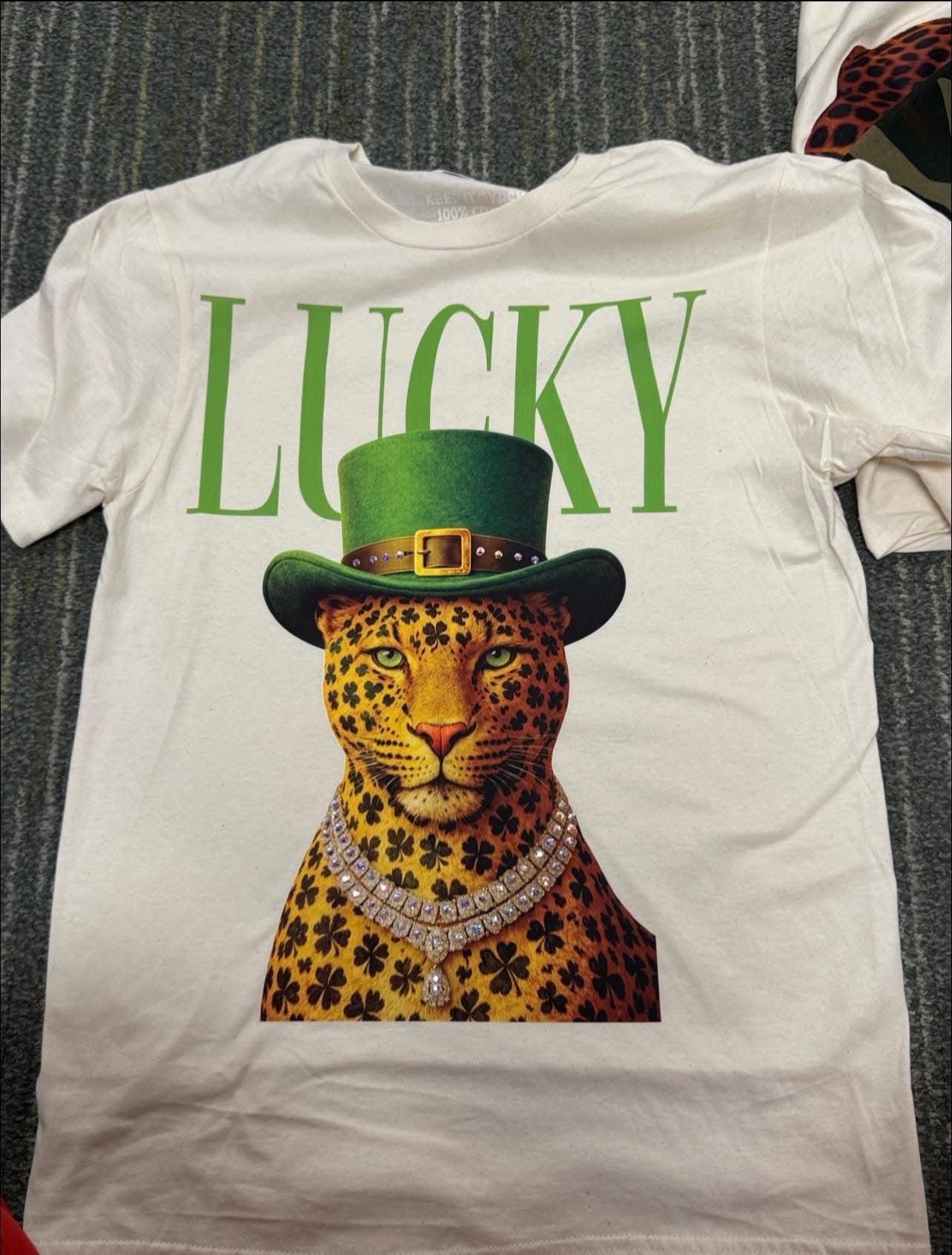 Bling Lucky Leopard Tee PREORDER