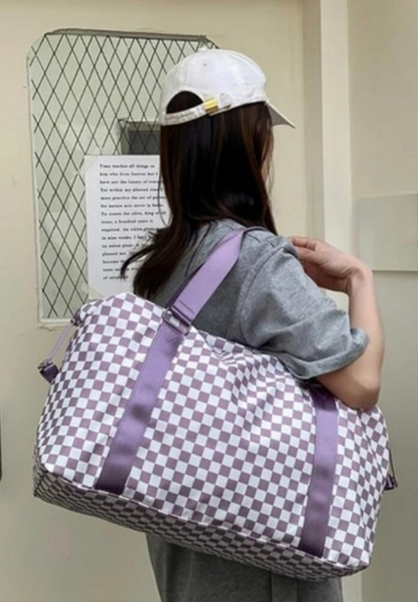 Checkered Duffle Bags