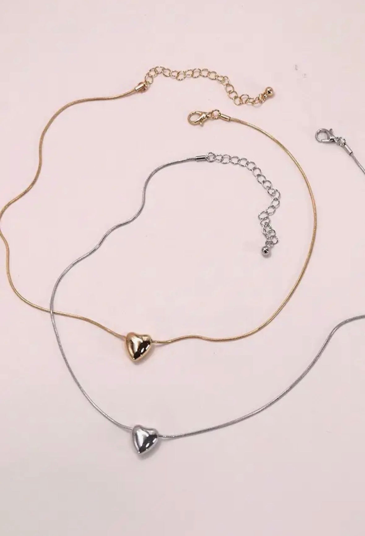 Mini Puff Heart Necklace