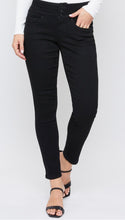 Load image into Gallery viewer, Mid-Rise Black Skinny Jeans