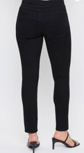 Load image into Gallery viewer, Mid-Rise Black Skinny Jeans