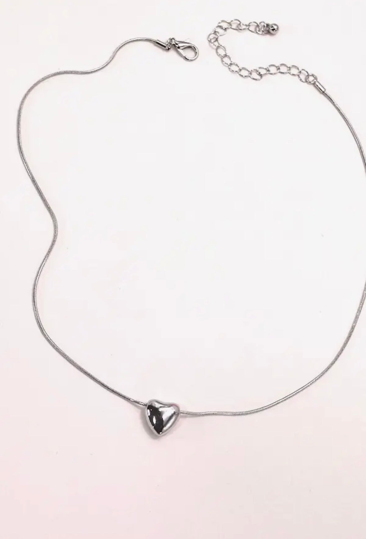 Mini Puff Heart Necklace