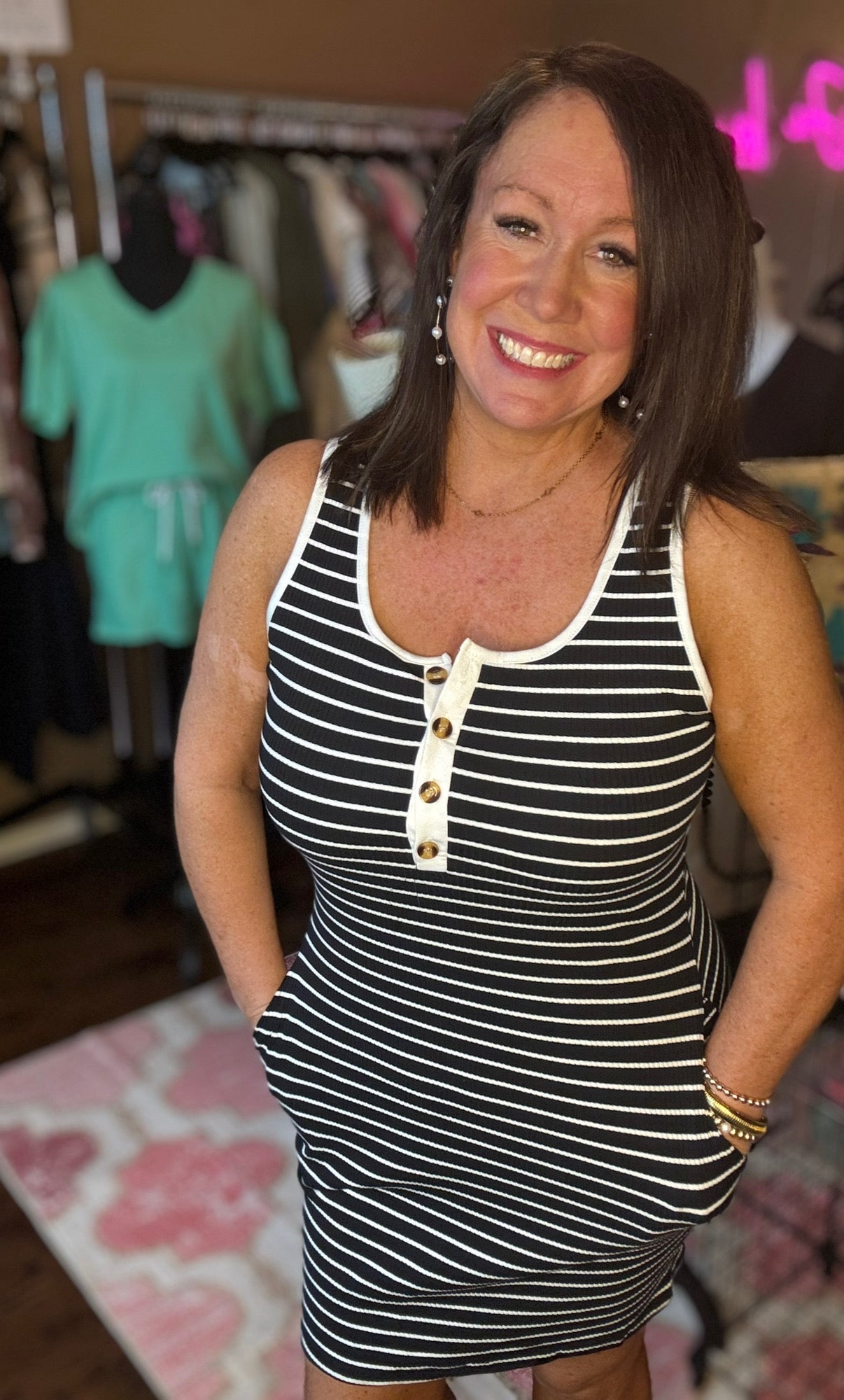 Striped Mini Dress