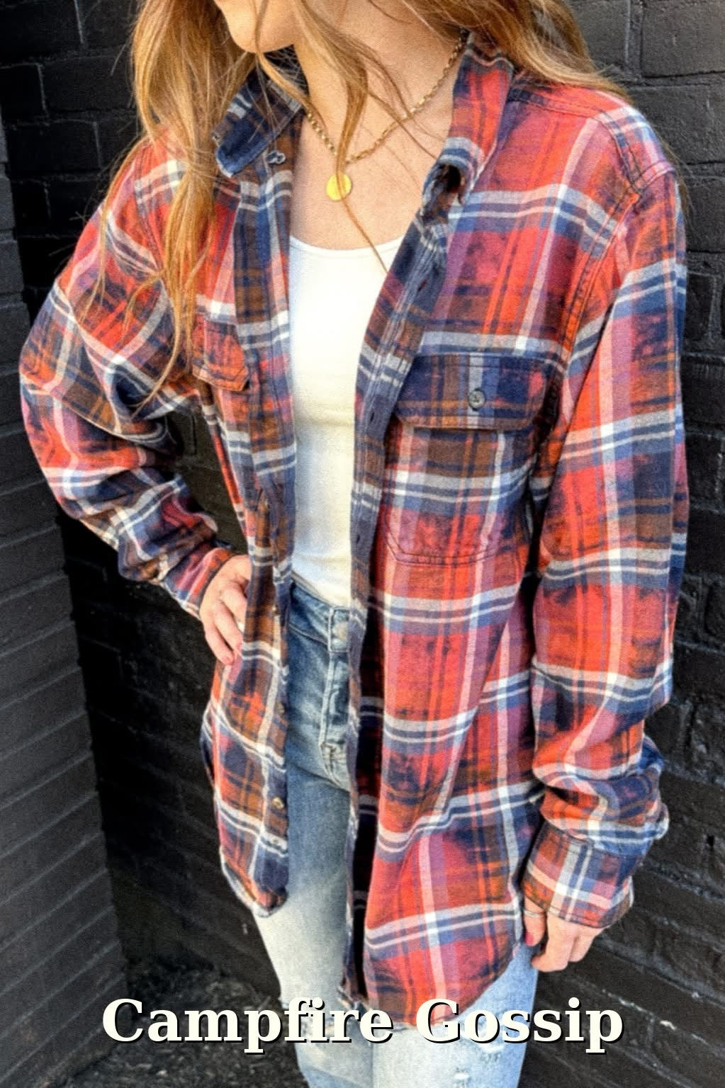 Distressed Flannel Preorder - Campfire Gossip