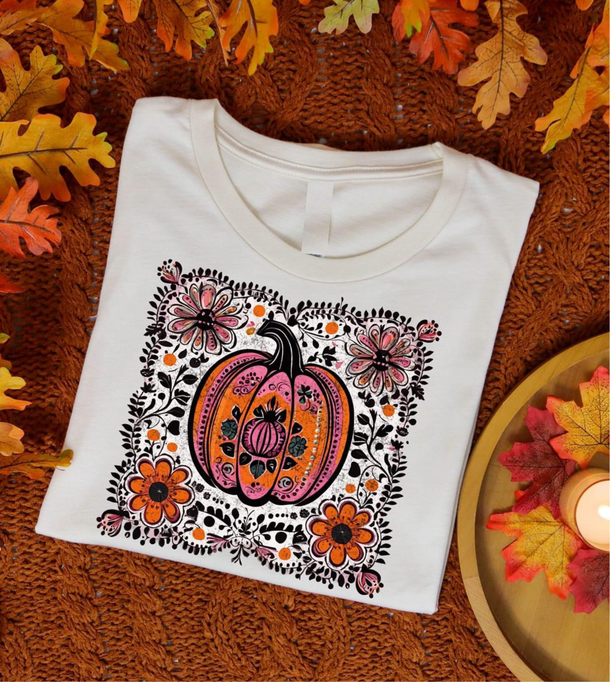 Boho Pumpkin Tee