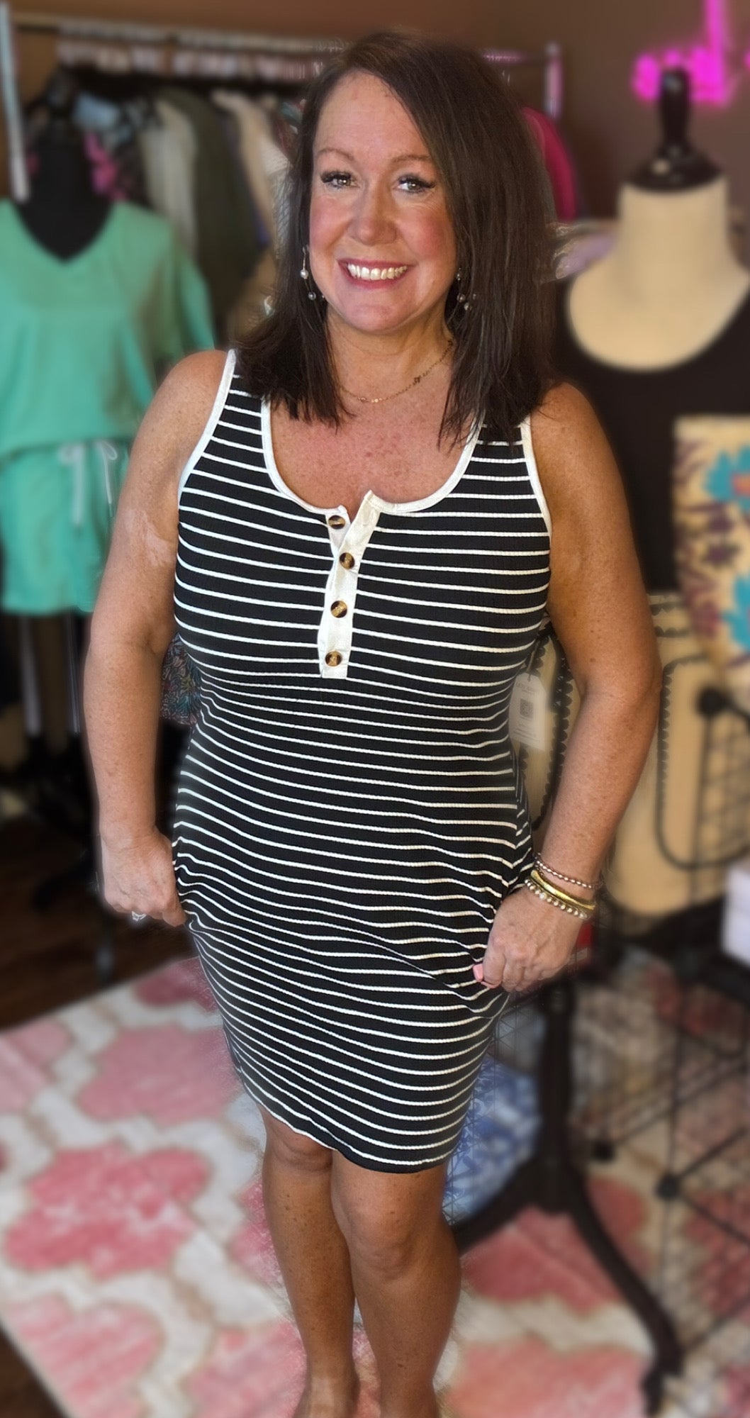 Striped Mini Dress