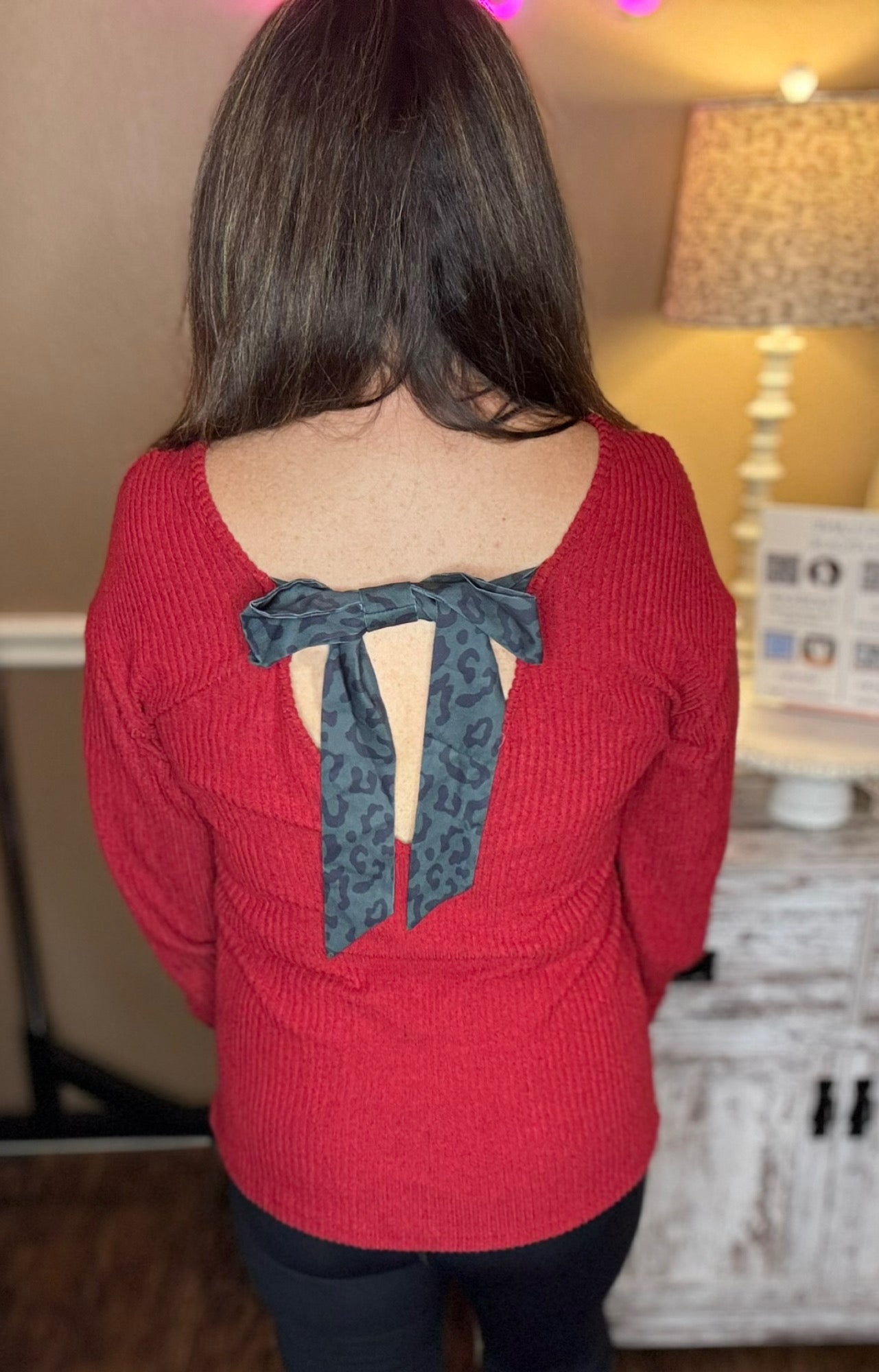 Back Bow Sweater