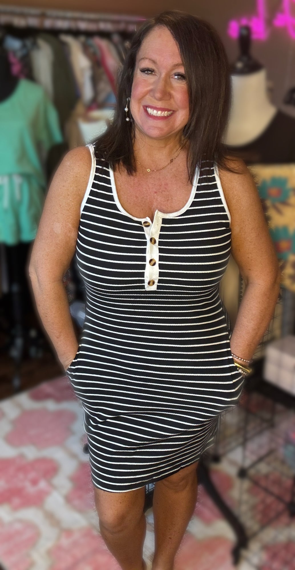 Striped Mini Dress