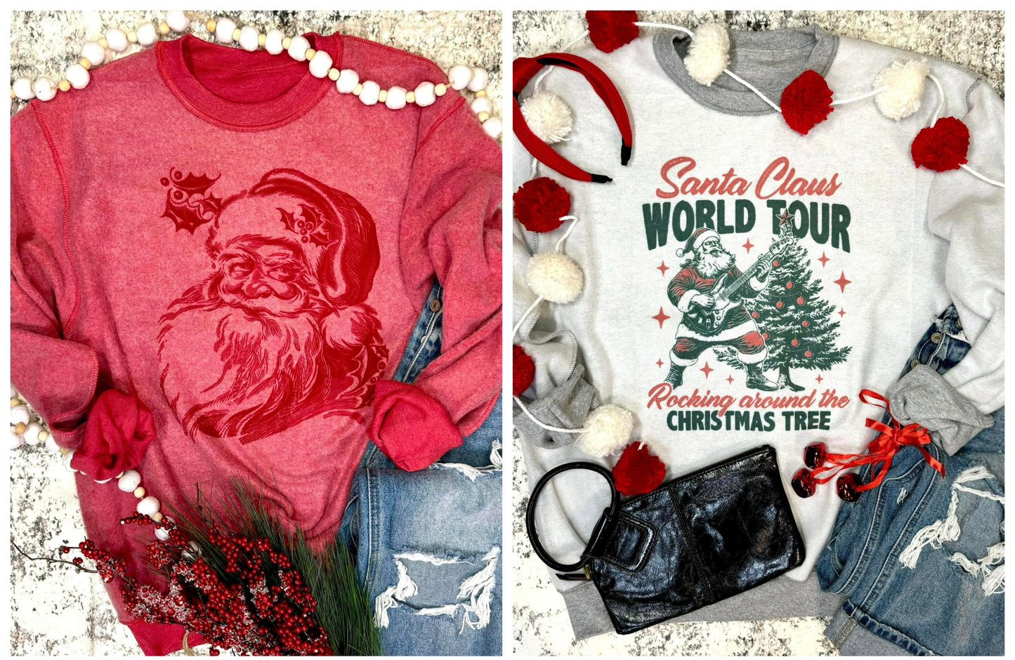 Vintage Inside Out Christmas Sweatshirts