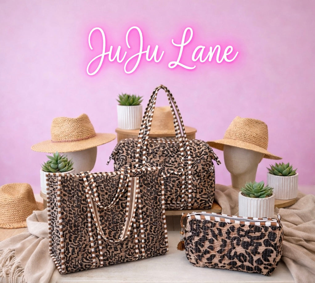 Wild Thing Quilted Leopard Tote Bag