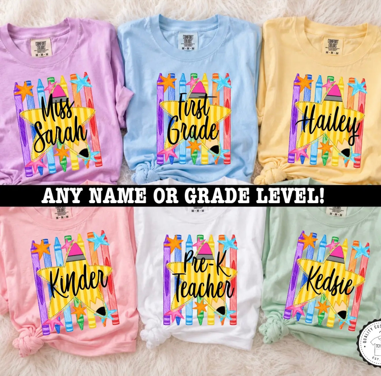 Custom Back to School Tees Preorder