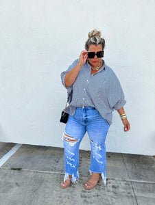 Urban Distressed Crop Jeans