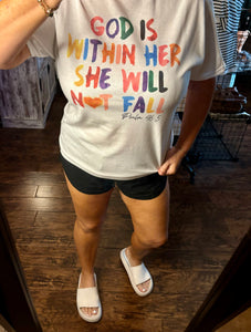 God is within her tee