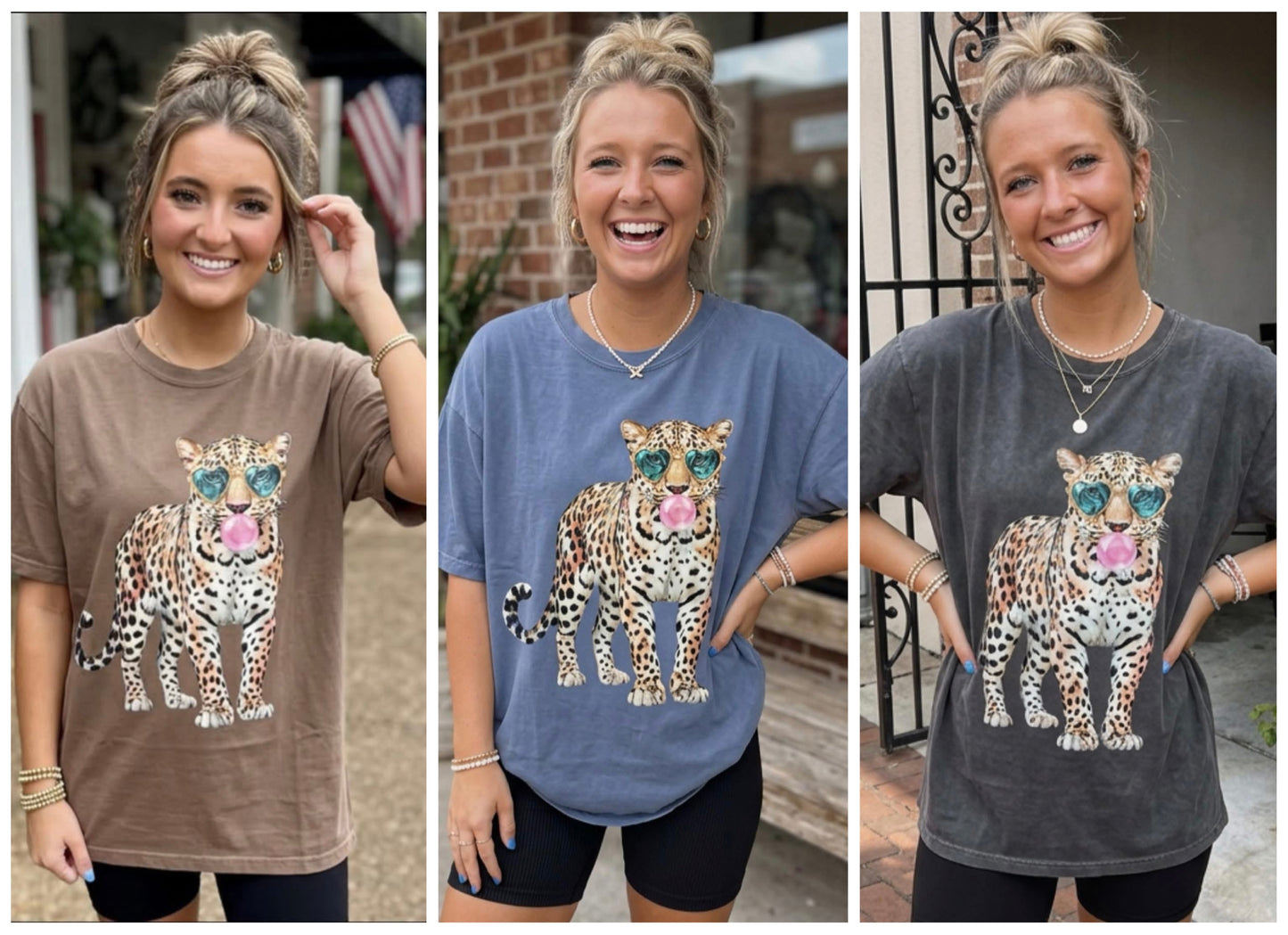 Bubble Gum Leopard Tee Preorder