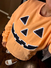 Load image into Gallery viewer, Sequin Jack-O-Lantern Sweatshirt