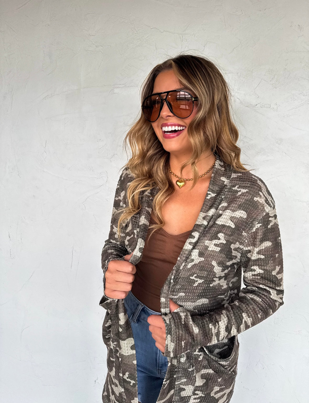 Camo Lola Cardigan