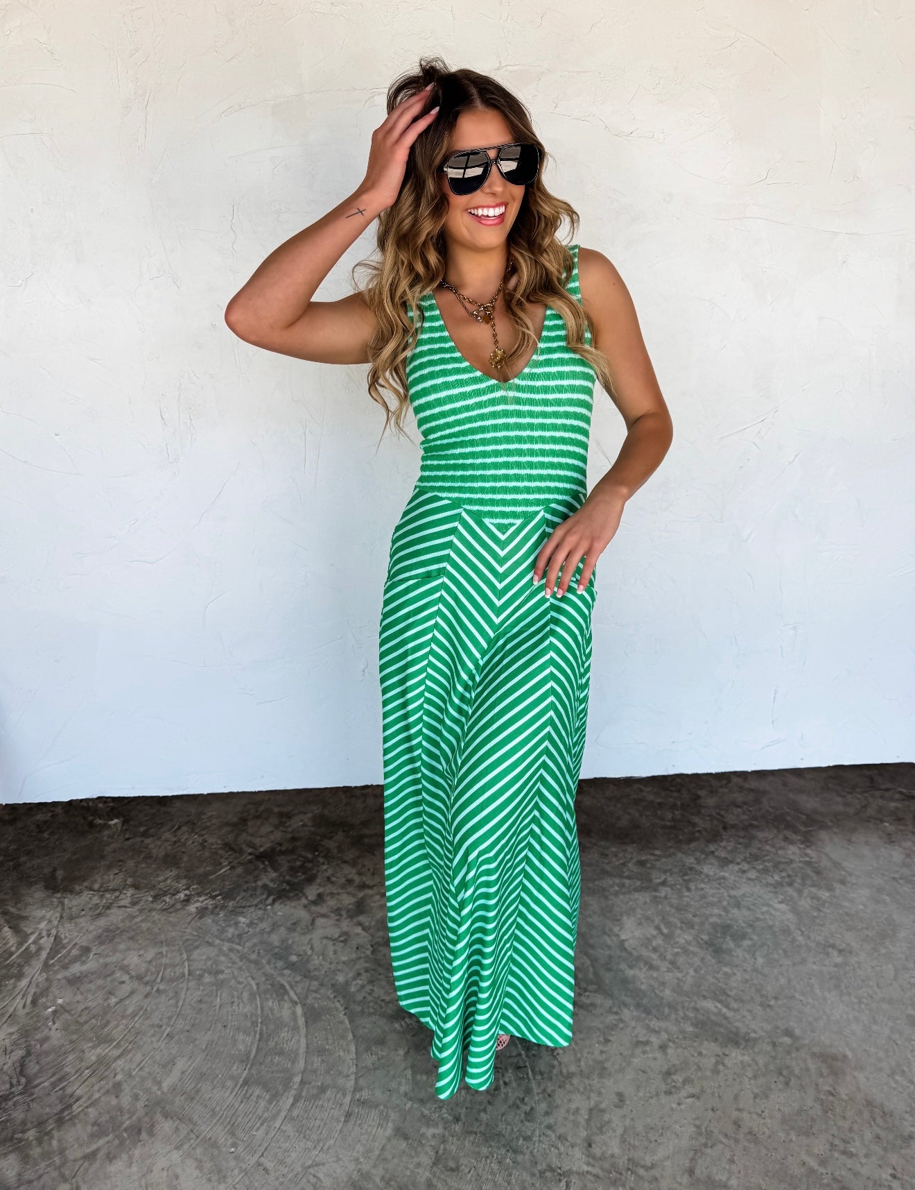 Luciana Striped Dress