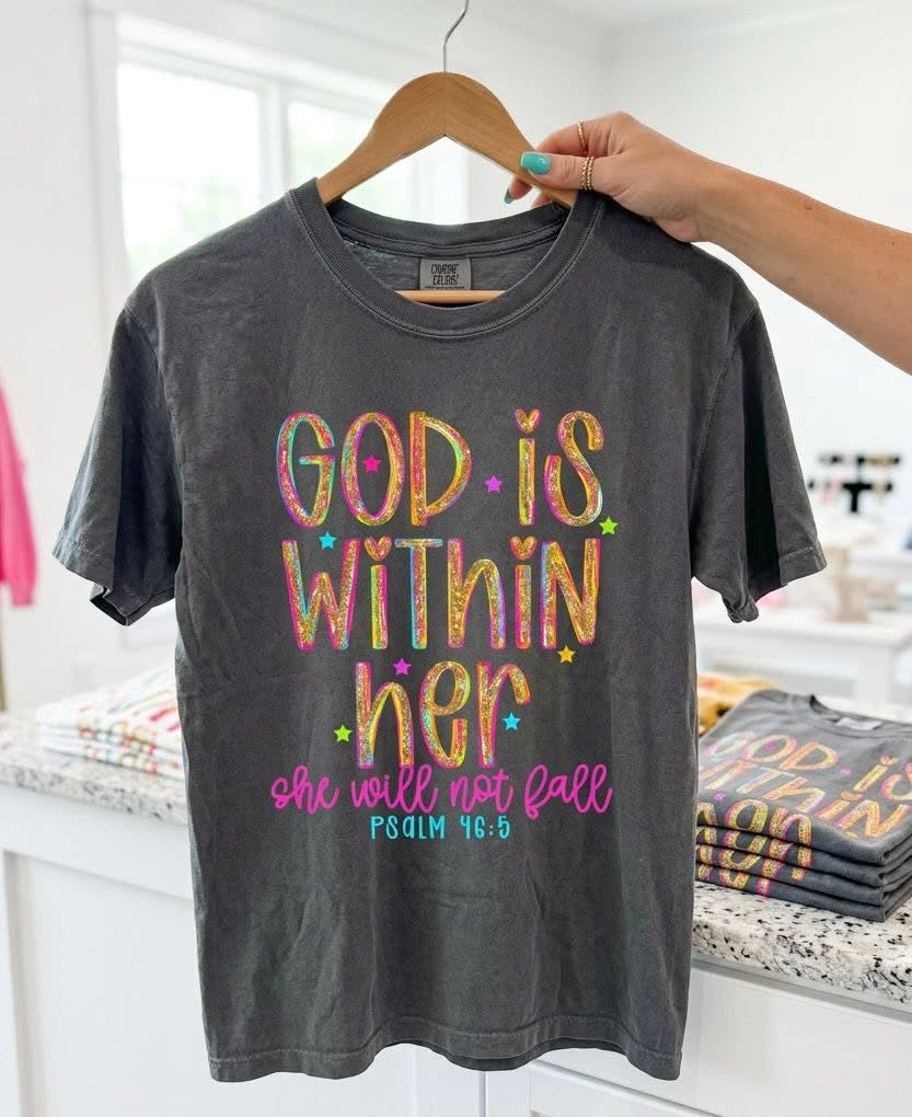 God is Within Her Tee Preorder